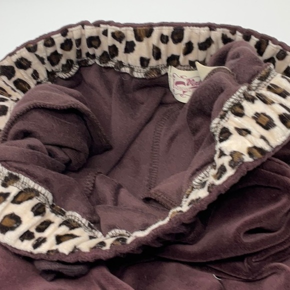 Vintage Cotton women’s chocolate brown velour sweatpants, size L - Picture 6 of 8